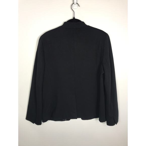J.Crew 365 Going Out Open Blazer Women's 12 Black Office Work Simple Capsule - Picture 5 of 14
